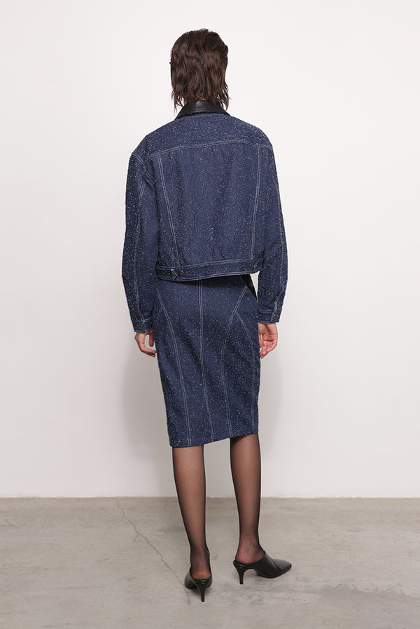 Sabina Musáyev CHERIN SKIRT ALL ITEMS DARK BLUE