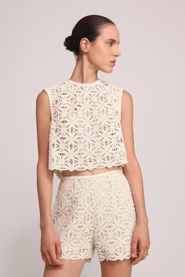 Sabina Musáyev CIELLO PANTS EVENING WEAR IVORY