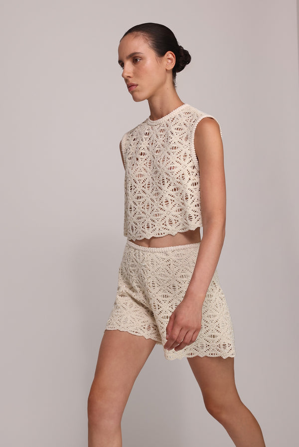 Sabina Musáyev CIELLO PANTS EVENING WEAR IVORY