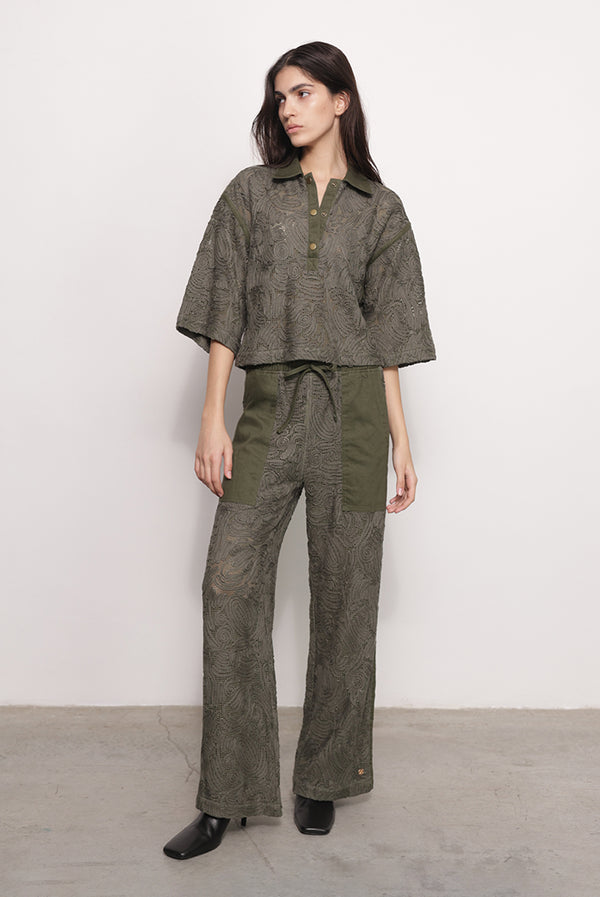 Sabina Musáyev COLMAR TOP ALL ITEMS OLIVE GREEN