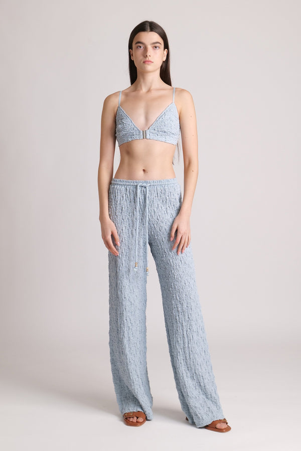 sabina musáyev DAN PANTS SOFT CASUAL SKY BLUE