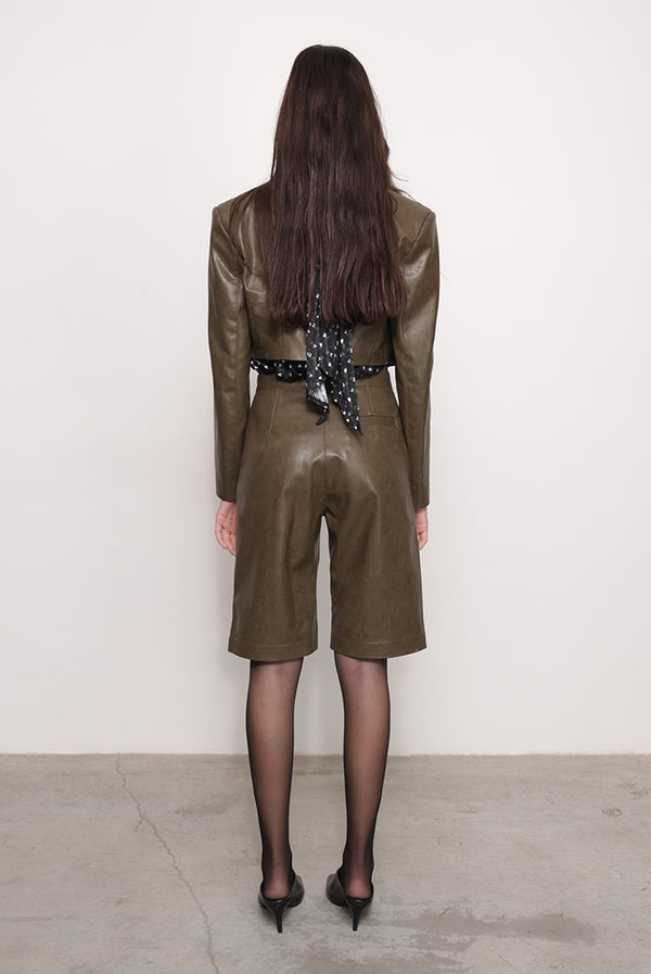 Sabina Musáyev ELLE BERMUDA ALL ITEMS DARK KHAKI