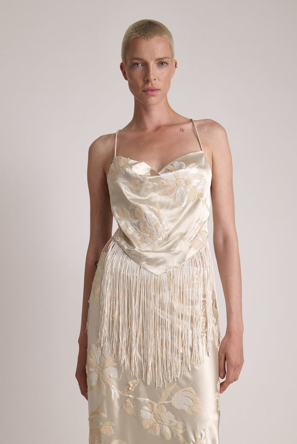 Sabina Musáyev ELYSE TOP SUMMER SALE 50% OFF IVORY