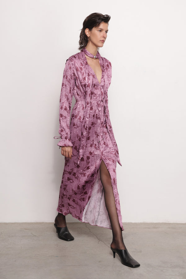 Sabina Musáyev FLORIS DRESS ALL ITEMS MAUVE PRINT