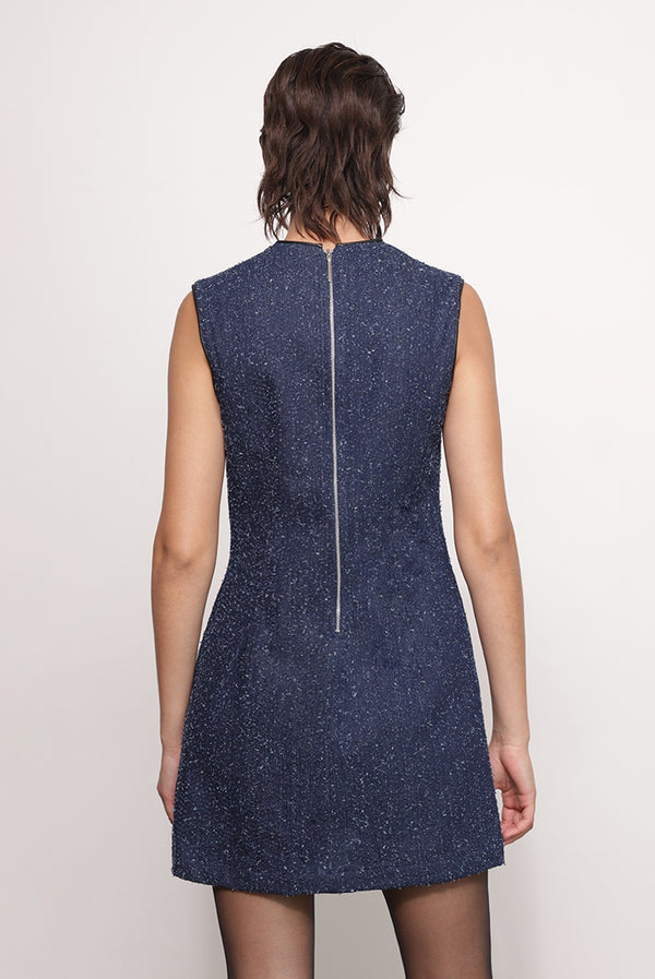 Sabina Musáyev GALLA DRESS ALL ITEMS DARK BLUE