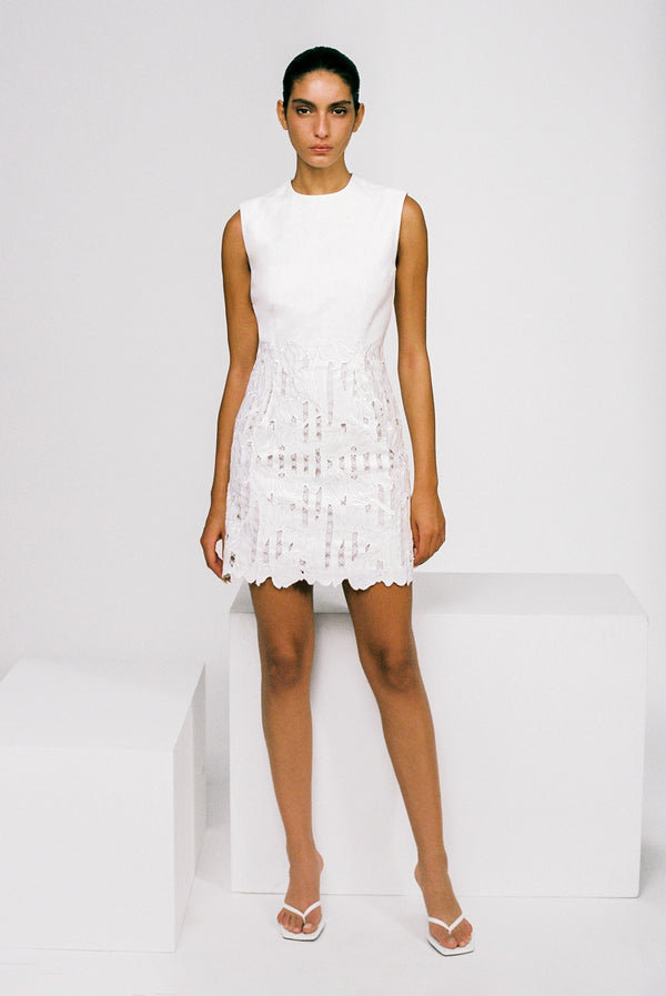 Sabina Musáyev GEORGIA DRESS ALL ITEMS OFF WHITE