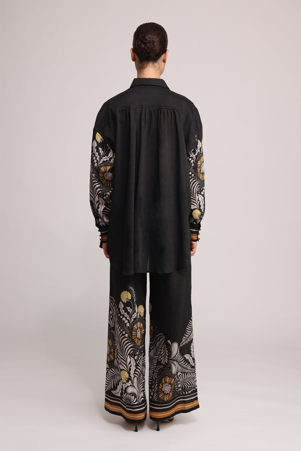 Sabina Musáyev JACOB PANTS SOFT CASUAL BLACK PRINT