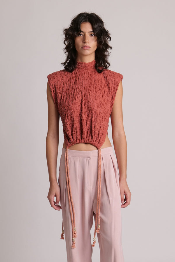 Sabina Musáyev JILL TOP SOFT CASUAL RED CLAY