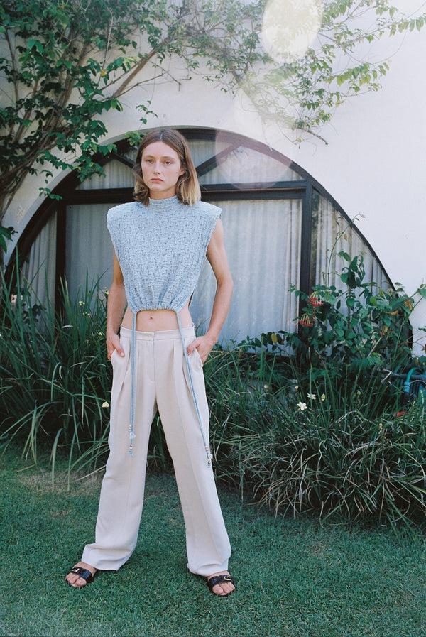 Sabina Musáyev JILL TOP SOFT CASUAL SKY BLUE