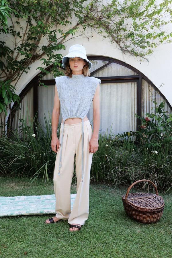 sabina musáyev JILL TOP SOFT CASUAL SKY BLUE