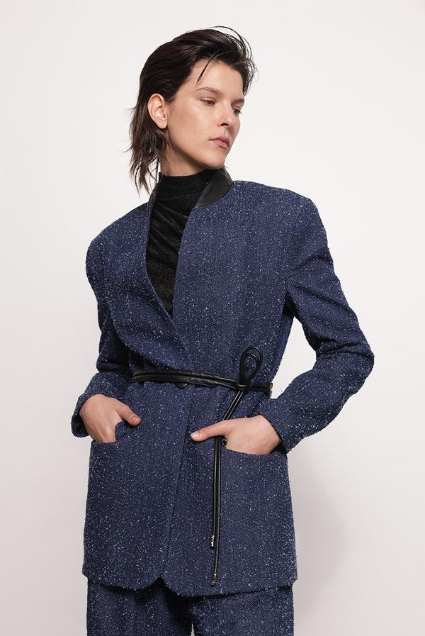 sabina musáyev JULIAN JACKET ALL ITEMS DARK BLUE