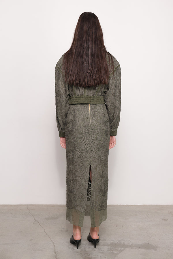 Sabina Musáyev KAILANI SKIRT ALL ITEMS OLIVE GREEN