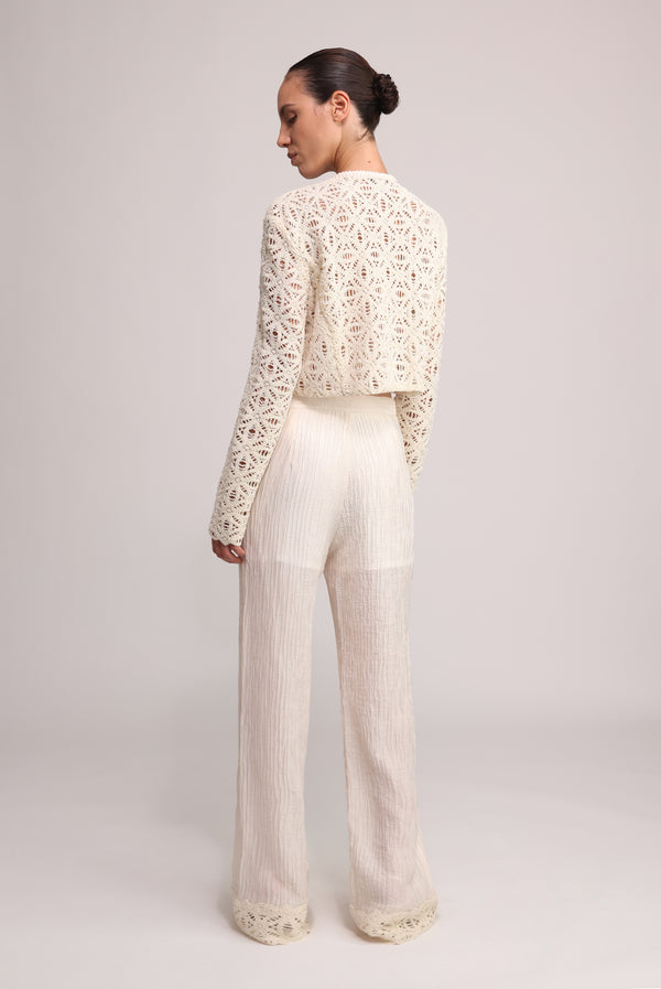 Sabina Musáyev KENNY JACKET EVENING WEAR IVORY