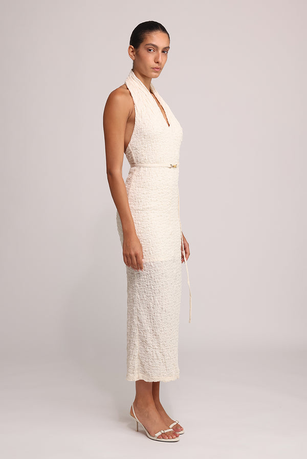 Sabina Musáyev KORA DRESS SOFT CASUAL IVORY