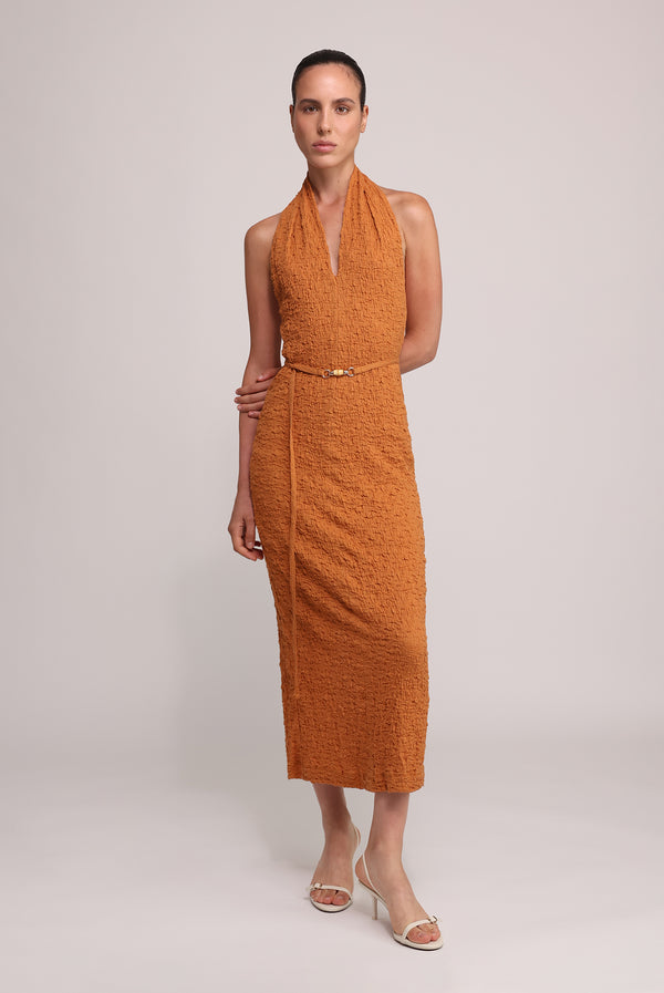 sabina musáyev KORA DRESS SOFT CASUAL RUST