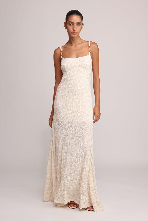 sabina musáyev KOSMO DRESS SOFT CASUAL IVORY