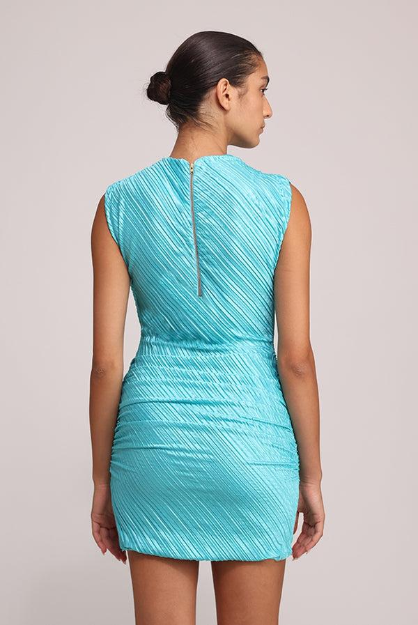 Sabina Musáyev LIZ DRESS EVENING WEAR TURQUOISE