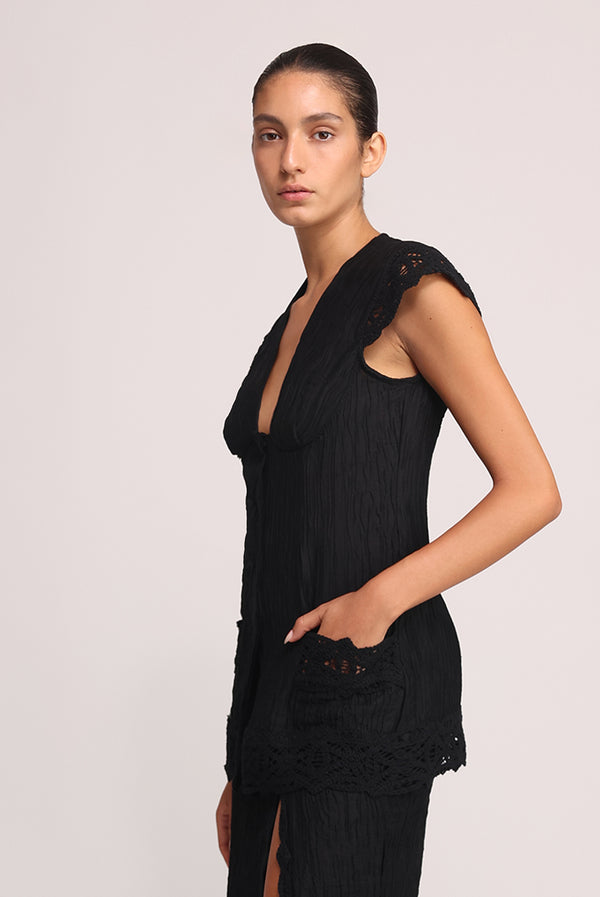 Sabina Musáyev MARLEN TOP SOFT CASUAL BLACK
