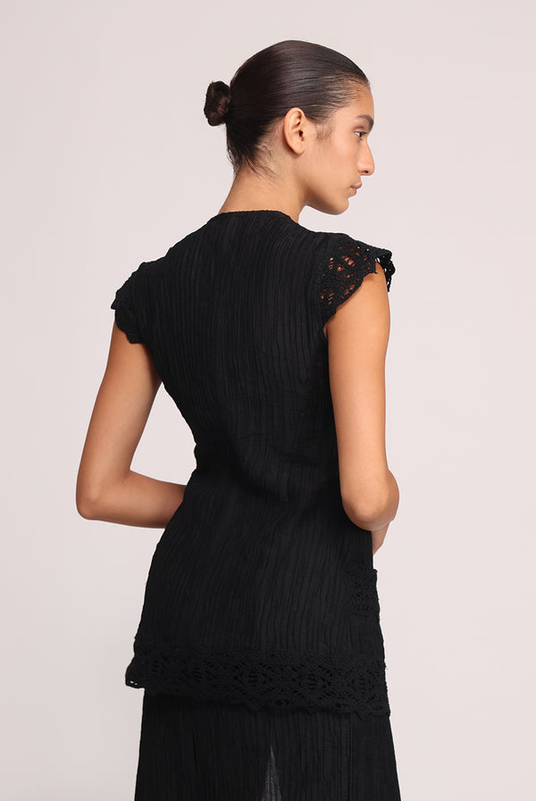 Sabina Musáyev MARLEN TOP SOFT CASUAL BLACK