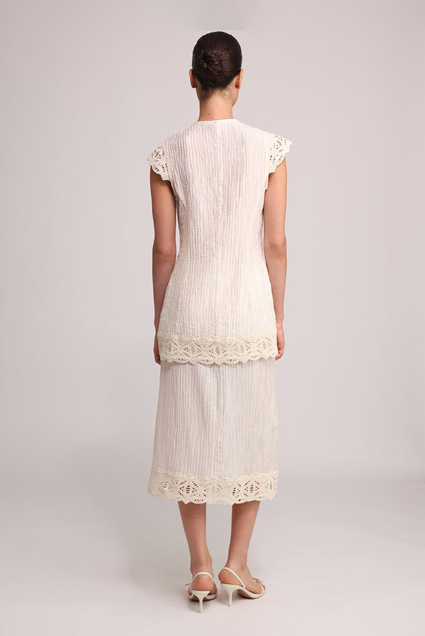 Sabina Musáyev MARLEN TOP SOFT CASUAL IVORY