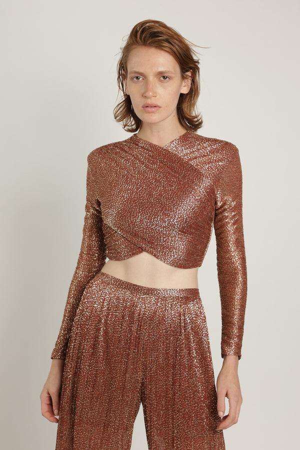 Sabina Musáyev MASCARI TOP SUMMER SALE 50% OFF RUST