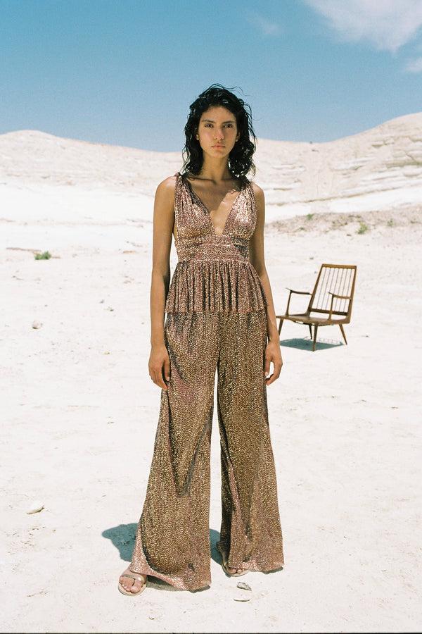 Sabina Musáyev MILAN TOP EVENING WEAR RUST