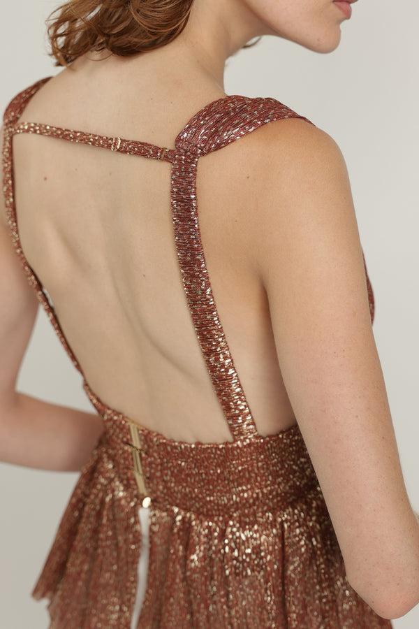 Sabina Musáyev MILAN TOP SUMMER SALE 50% OFF RUST