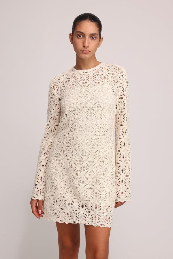 sabina musáyev MILLENA DRESS EVENING WEAR IVORY