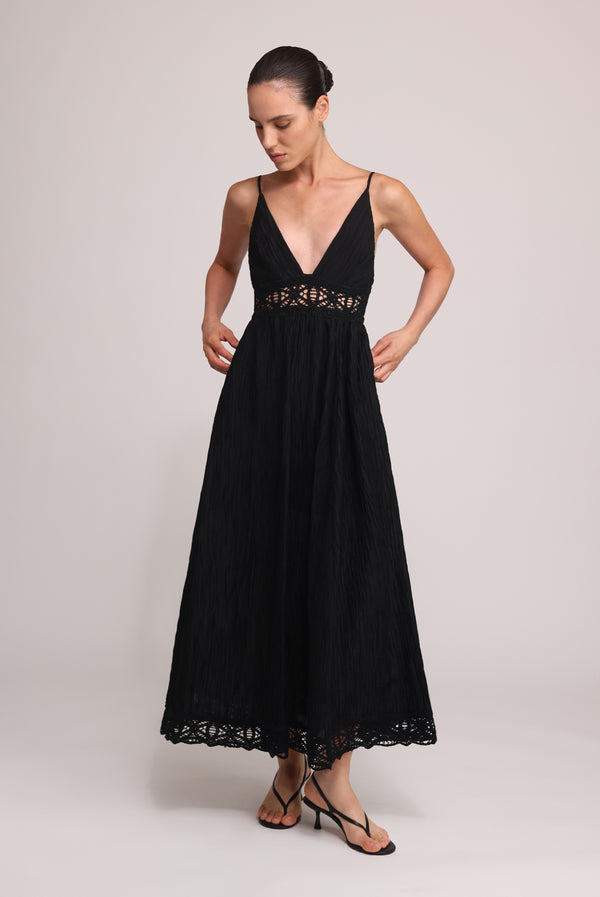 sabina musáyev NALAYA DRESS SOFT CASUAL BLACK