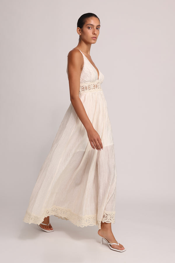 Sabina Musáyev NALAYA DRESS SOFT CASUAL IVORY