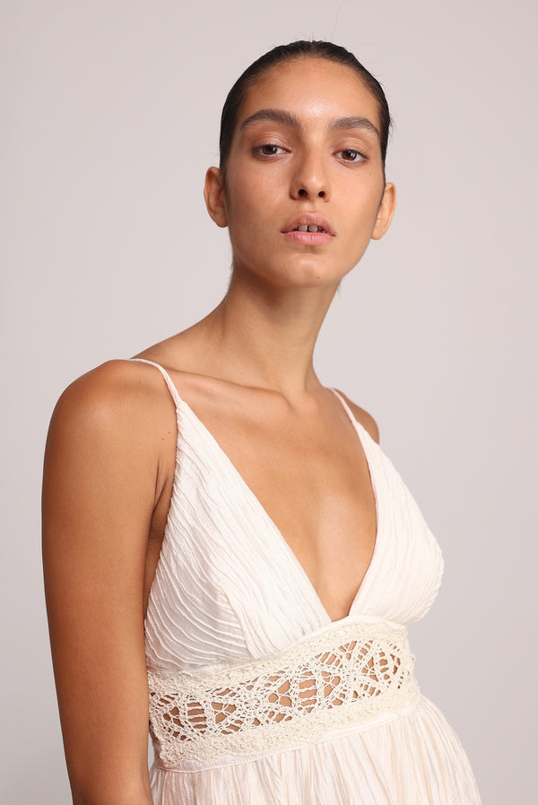 Sabina Musáyev NALAYA DRESS SOFT CASUAL IVORY