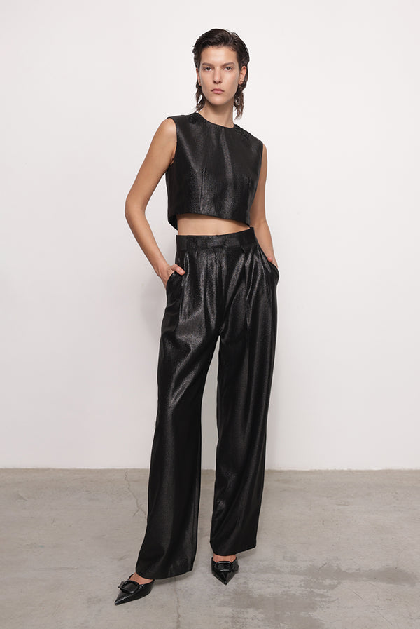 Sabina Musáyev NATASHA TOP EVENING WEAR BLACK