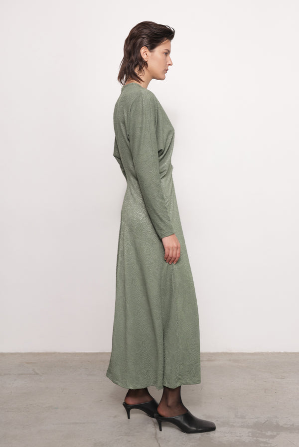 Sabina Musáyev NELLY DRESS SOFT CASUAL MATCHA