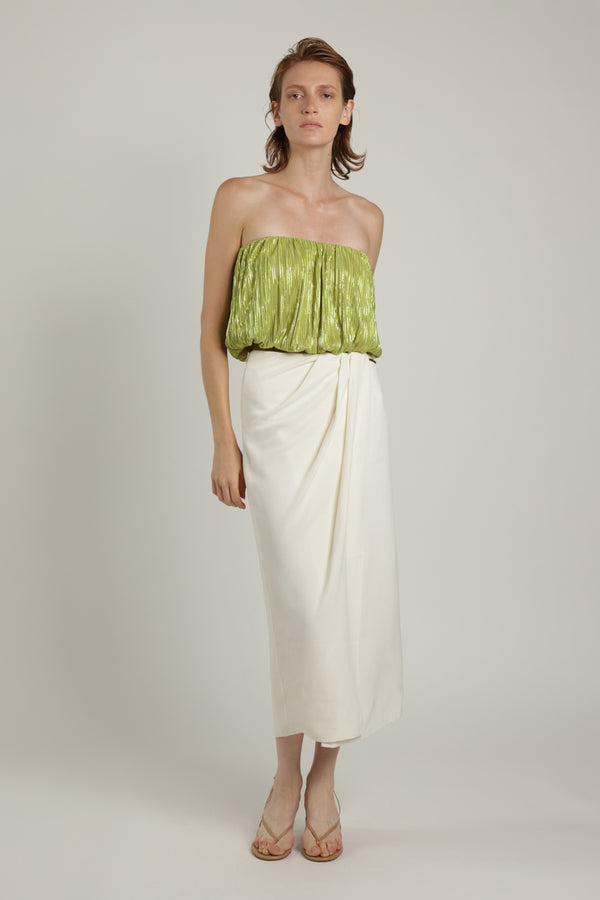 sabina musáyev NICO TOP EVENING WEAR LIME GREEN