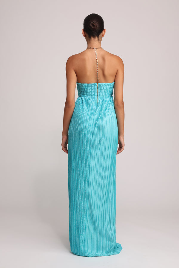 Sabina Musáyev NICOLA DRESS EVENING WEAR TURQUOISE