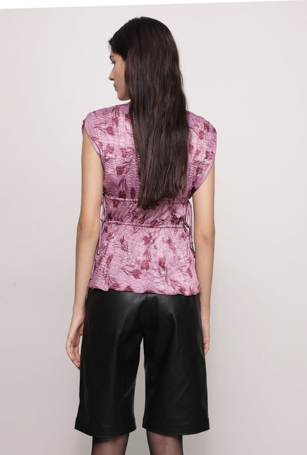 Sabina Musáyev NOLEY TOP ALL ITEMS MAUVE PRINT