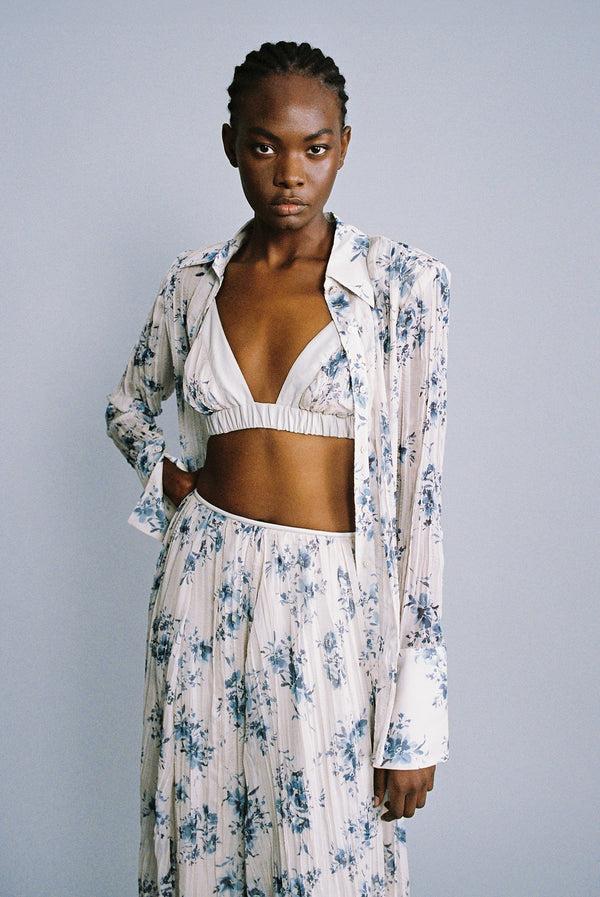 sabina musáyev ORYX BRA SOFT CASUAL WHITE PRINT