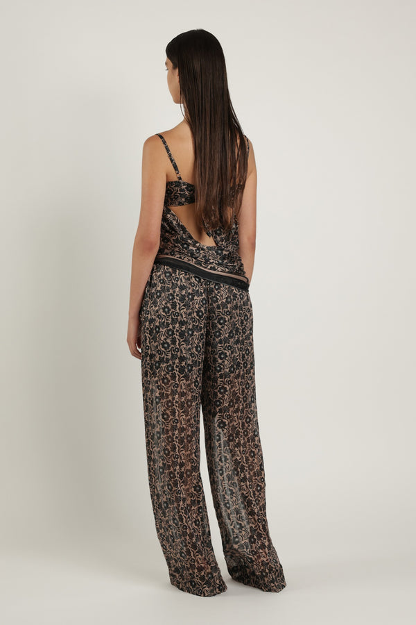 Sabina Musáyev PAUL TOP SOFT CASUAL BLACK PRINT