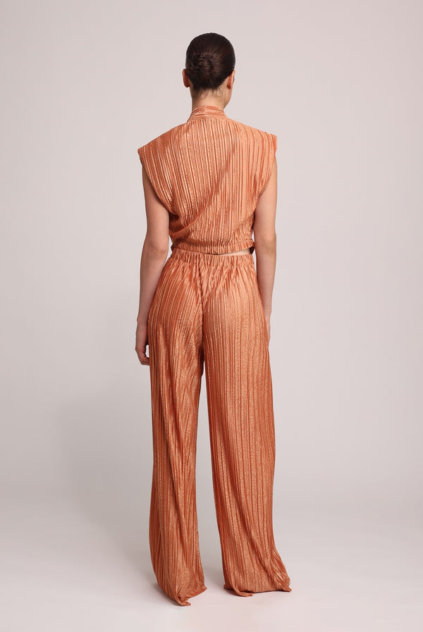 Sabina Musáyev RAINY PANTS EVENING WEAR CARAMEL