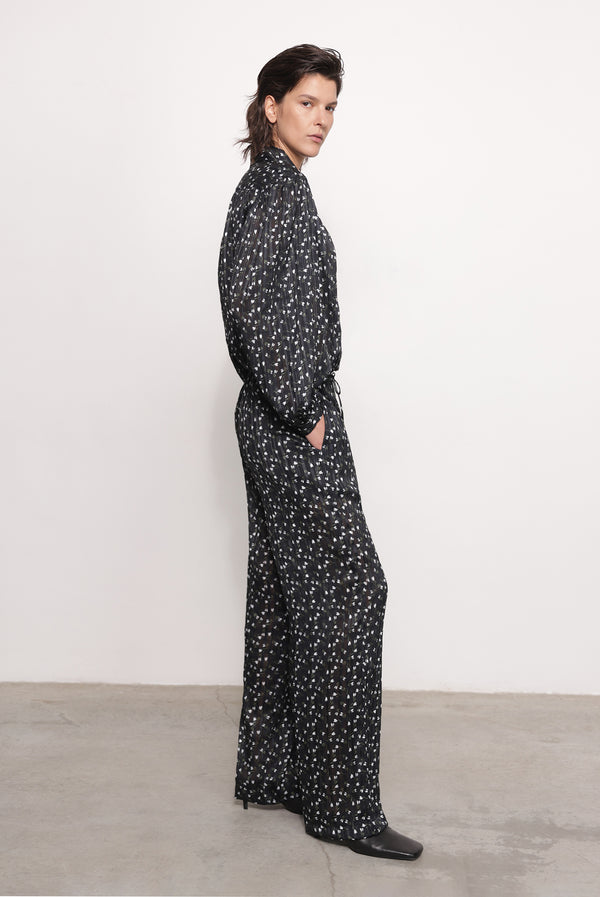 Sabina Musáyev ROBBY PANTS ALL ITEMS BLACK PRINT