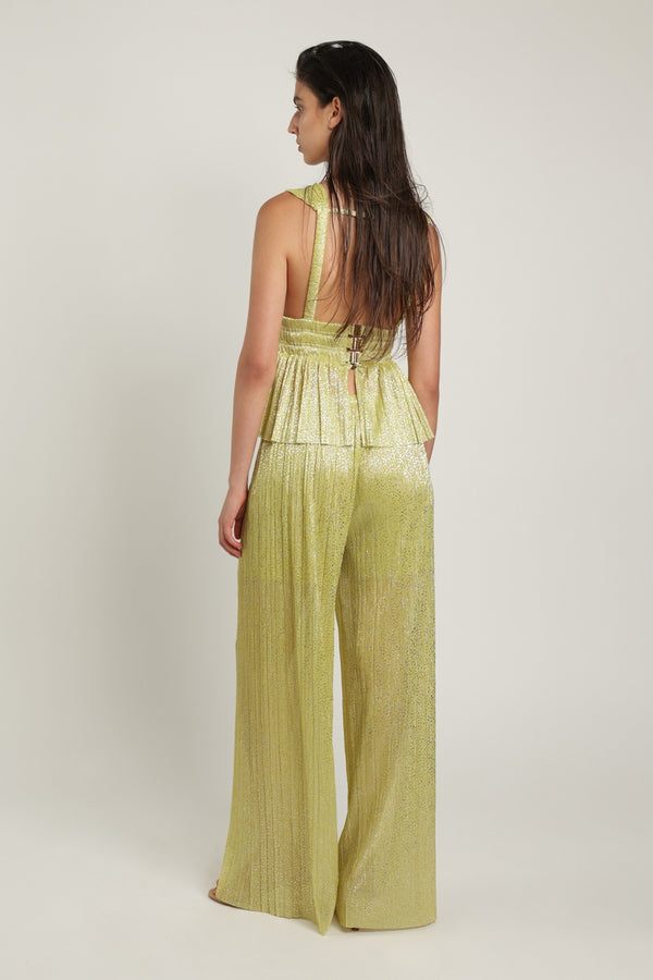 Sabina Musáyev SHANE PANTS EVENING WEAR SUNNY LIME