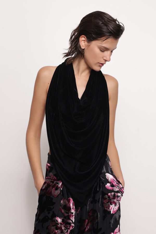 Sabina Musáyev SISI SCARF EVENING WEAR BLACK