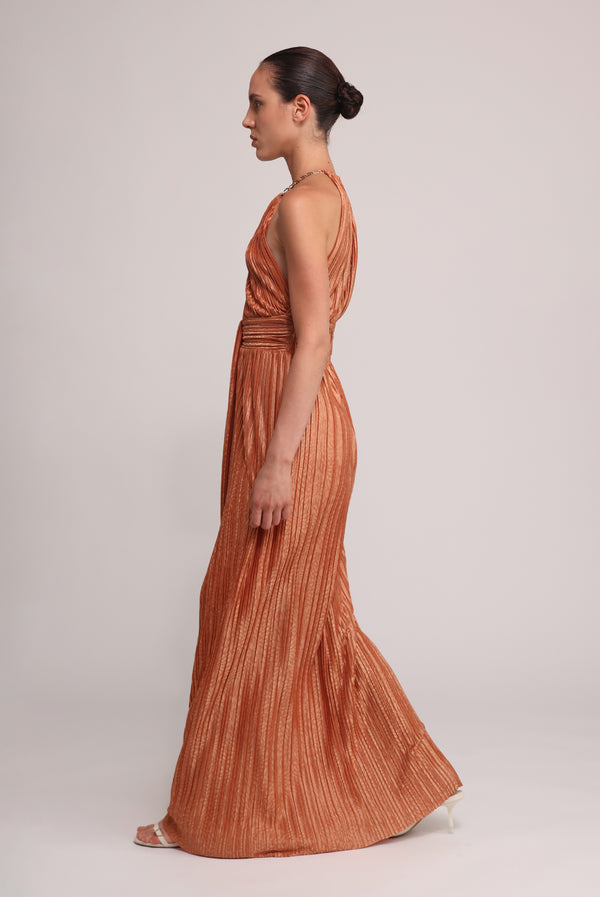 Sabina Musáyev SOPHIA DRESS EVENING WEAR CARAMEL
