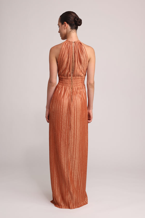 Sabina Musáyev SOPHIA DRESS EVENING WEAR CARAMEL