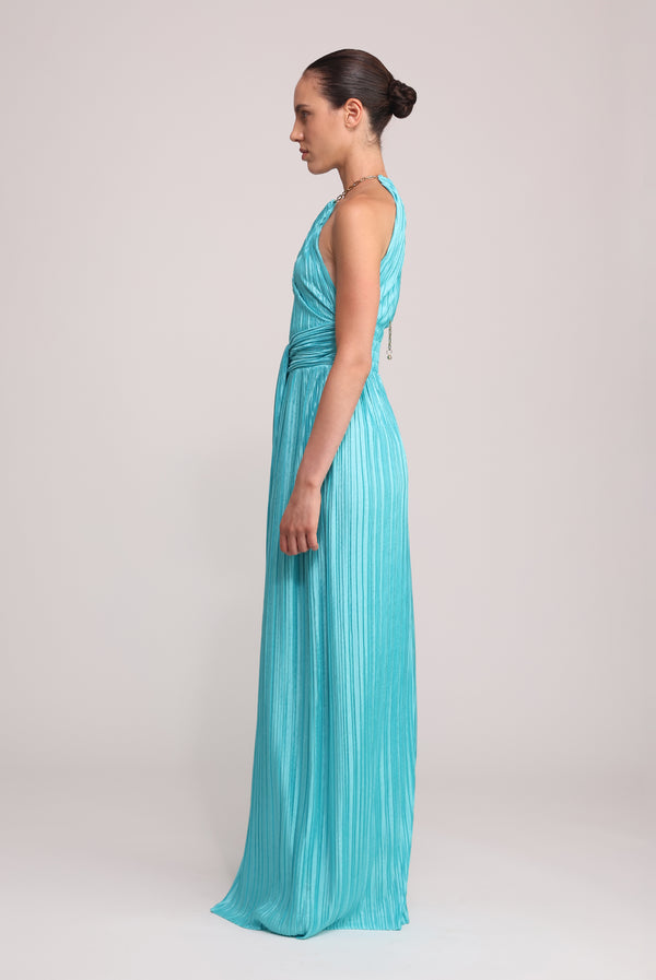 Sabina Musáyev SOPHIA DRESS EVENING WEAR TURQUOISE
