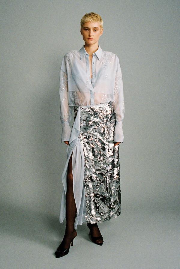 sabina musáyev SPARKLE TOP SOFT CASUAL ICE BLUE