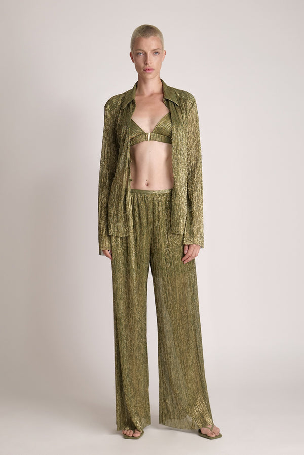 sabina musáyev SUNNY BRA EVENING WEAR MOSS GREEN