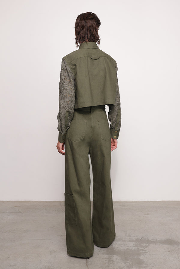 Sabina Musáyev SUSANA JACKET ALL ITEMS OLIVE GREEN