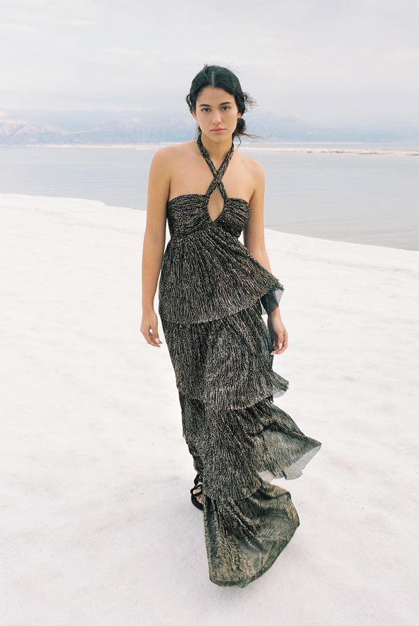 Sabina Musáyev TAIR DRESS EVENING WEAR BLACK