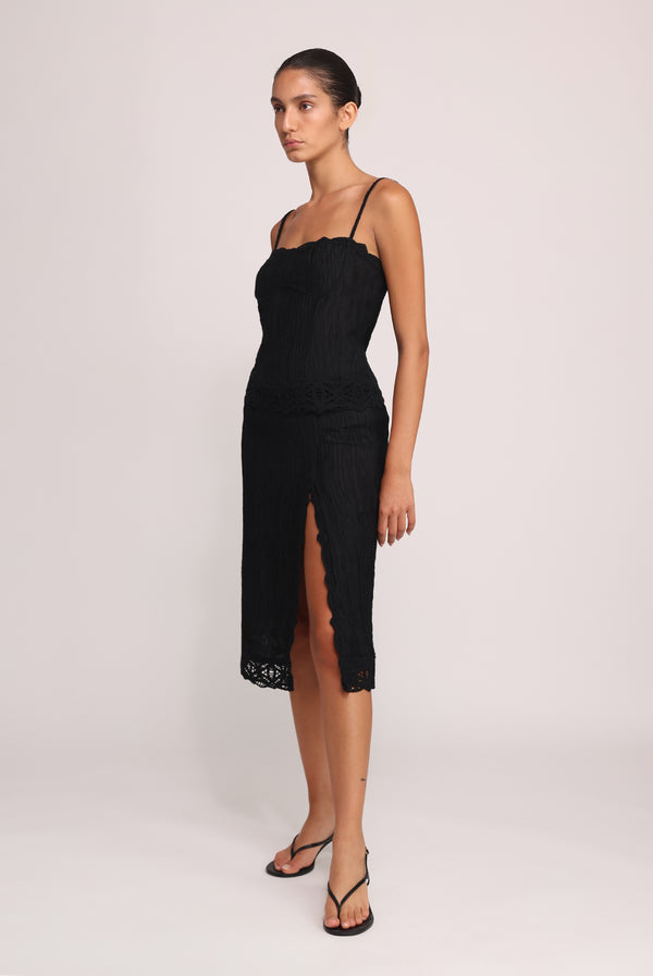 sabina musáyev THEA SKIRT SOFT CASUAL BLACK